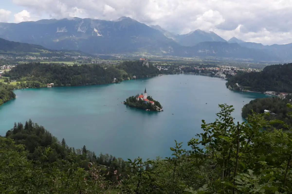 Lake bled, Slovenia from above