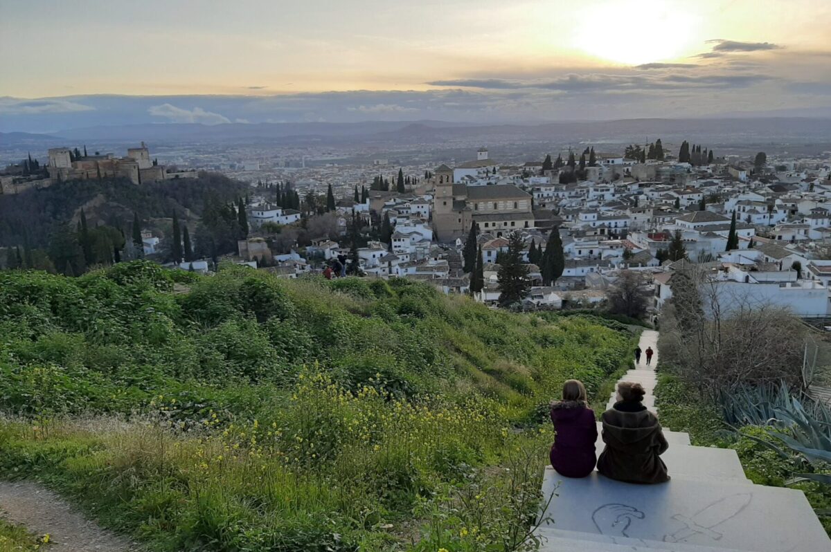 The stairs up to La Hermita de San Miguel, Granada