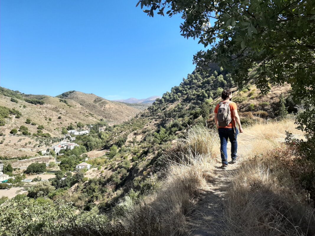 Walking up to the Llano de La Perdiz