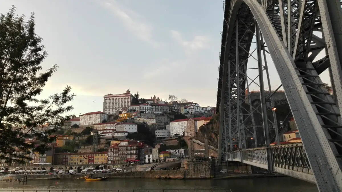 Maria Pia Bridge built in 1877 by Gustave Eiffel Porto Portugal