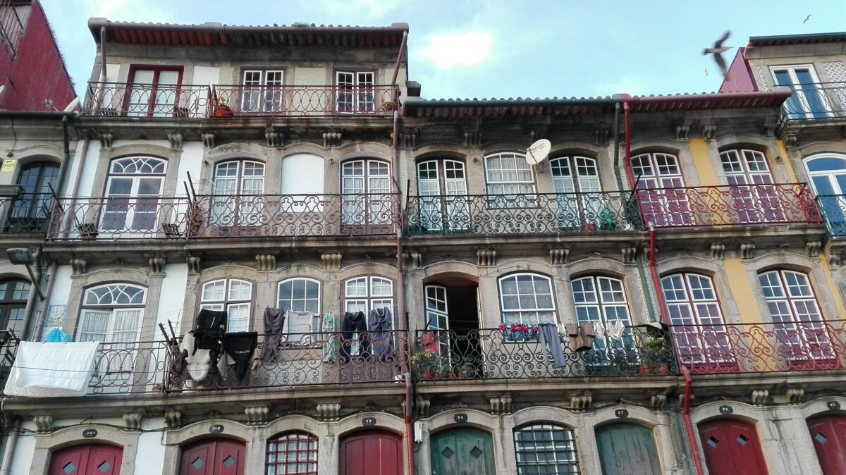 The dilapidated buildings of Porto Portugal