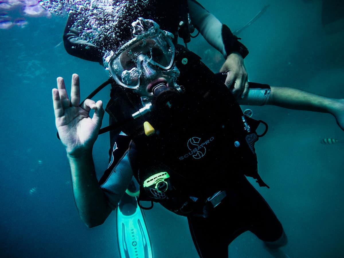 Scuba diving