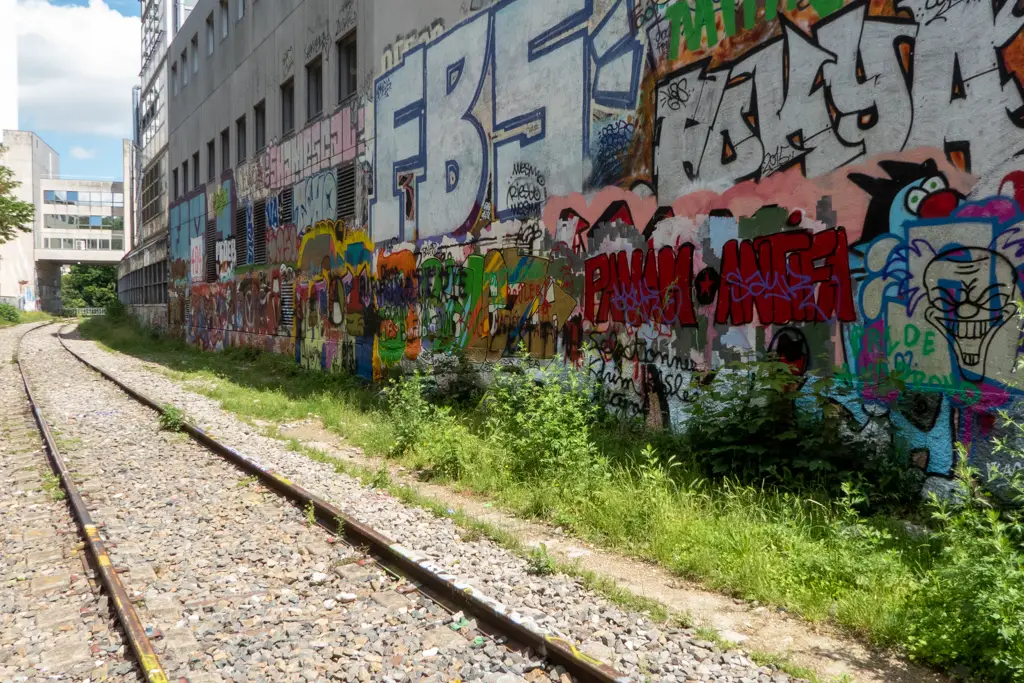 Abandoned railway in Paris