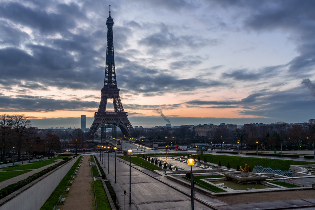 Sunrise at Trocadero, Paris