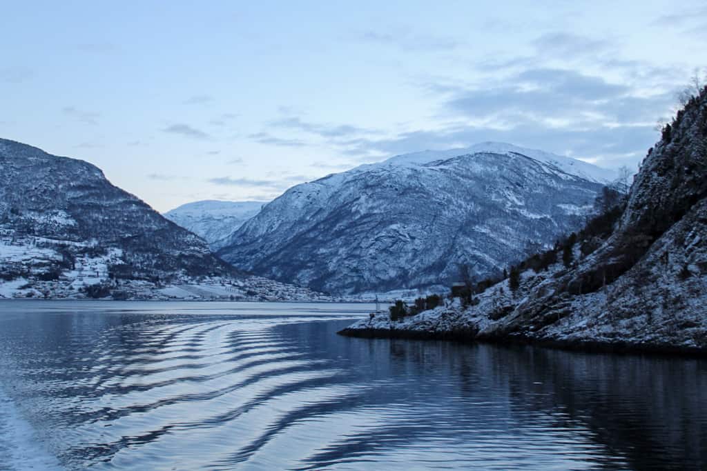 On the boat in Nærøyfjord 