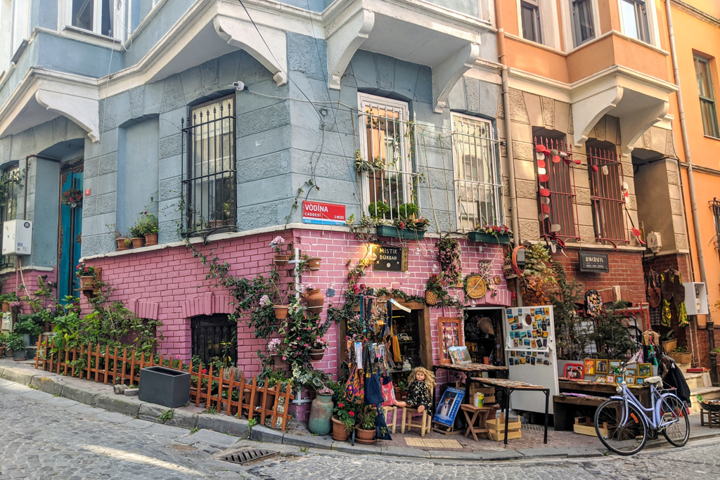 Colourful Balat - corner street