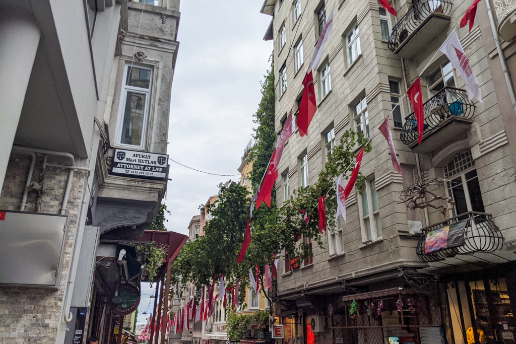 The streets of Istanbul. 