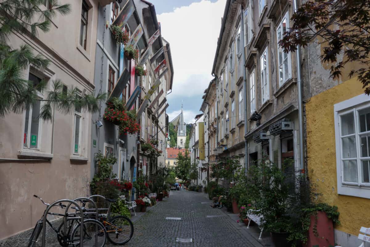 Cute back streets Ljubljana