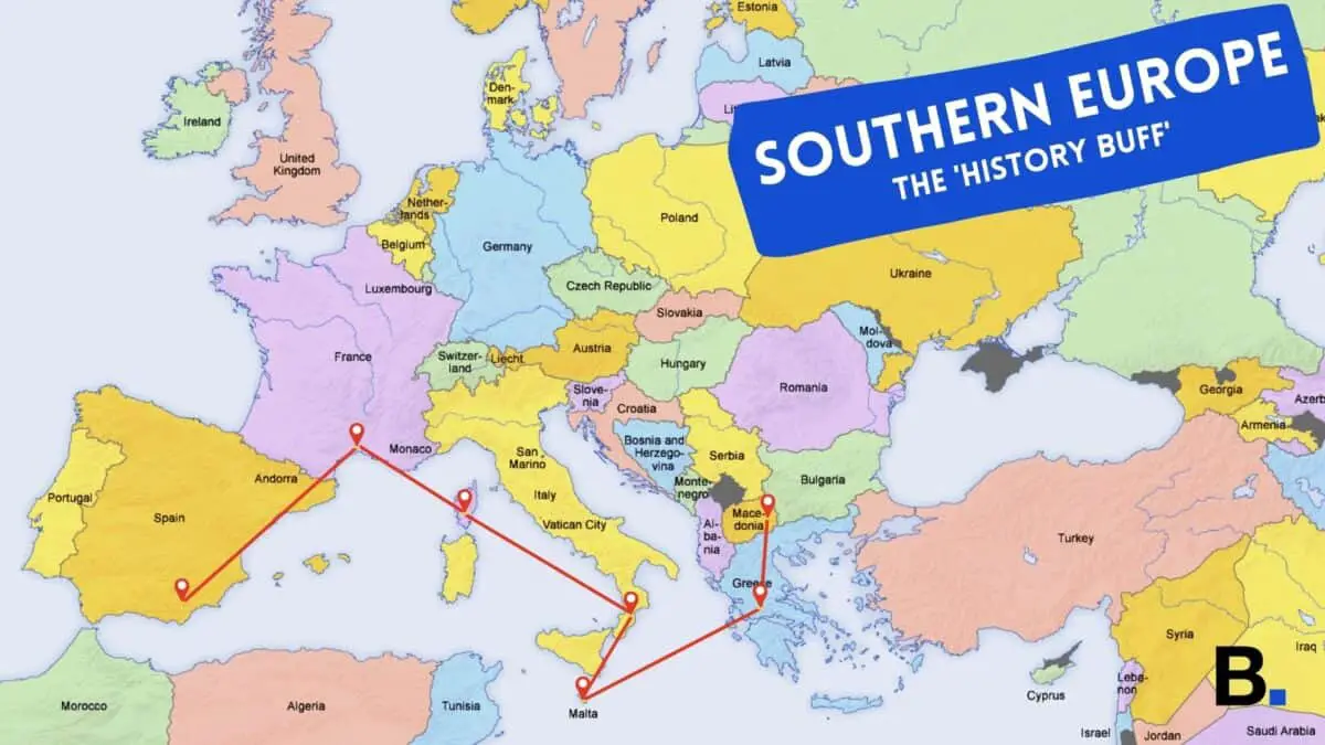 Southern Europe Backpacking Route