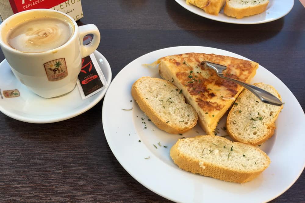 Spanish tortilla in Spain