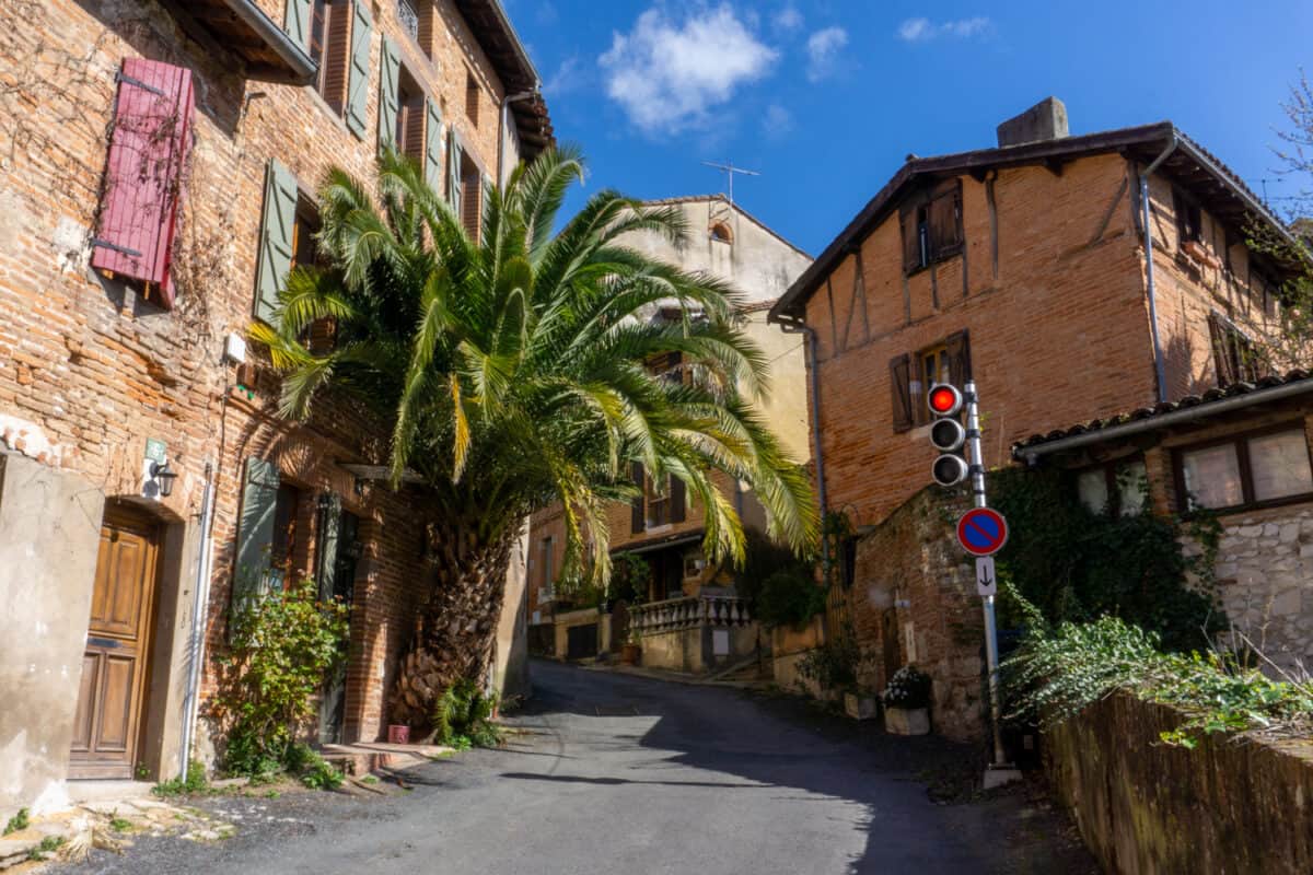 Quaint street in France