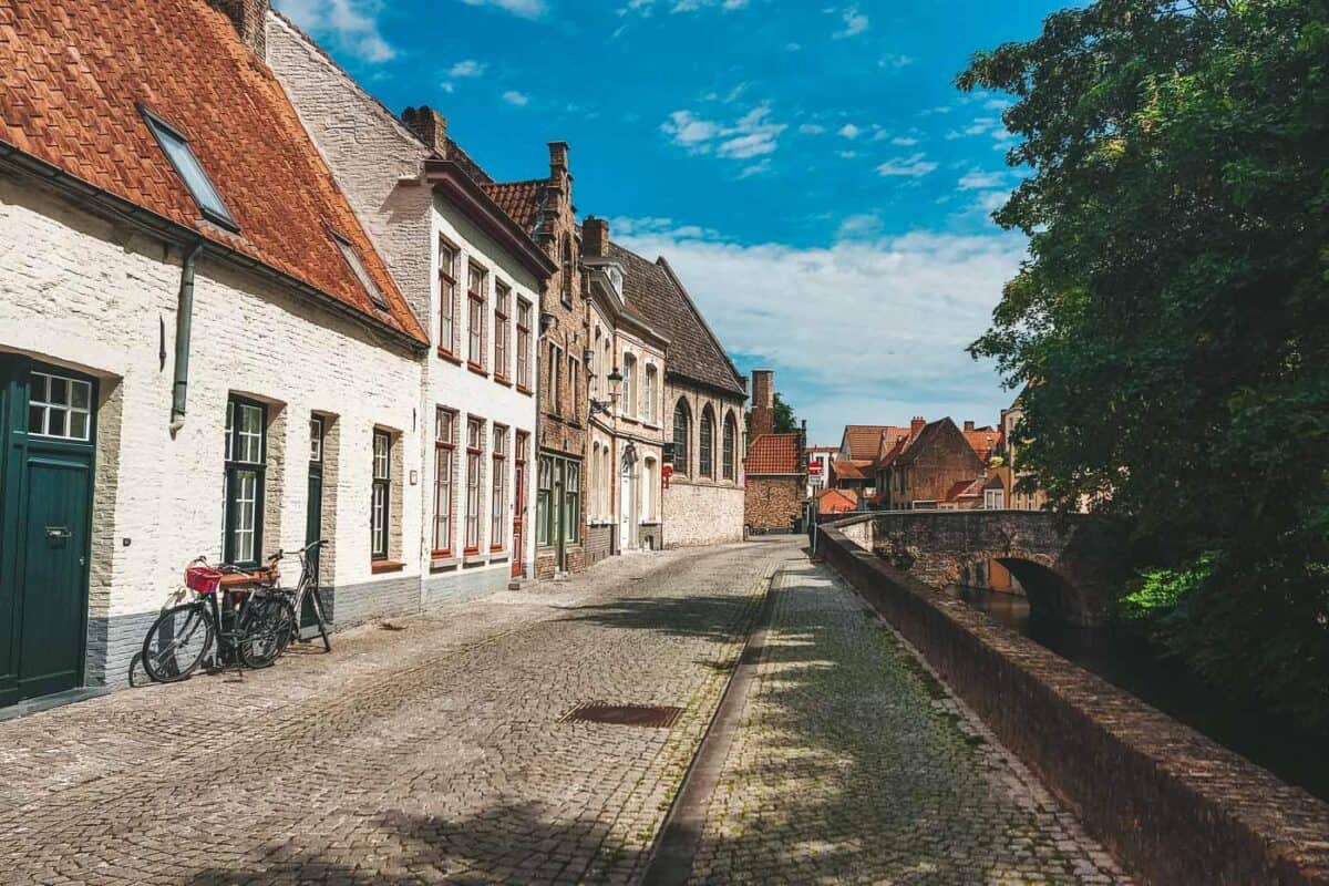 Cycling in Bruges