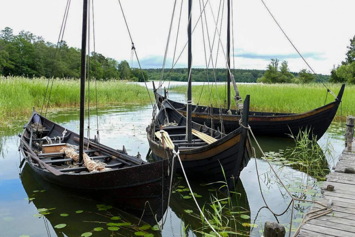 Viking boats Sweden