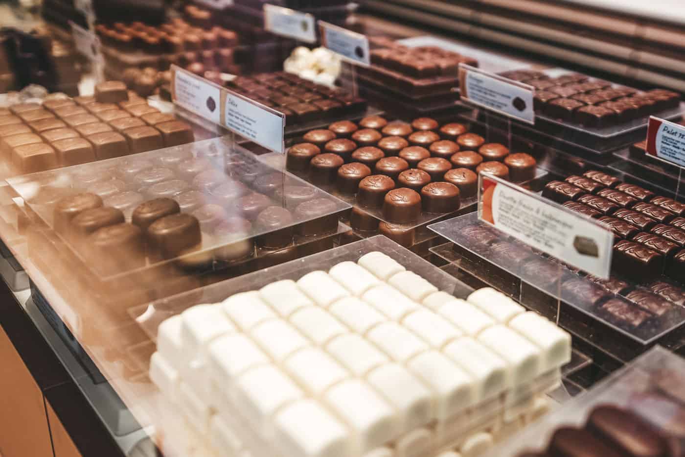 Chocolates on display in Brussels - limited usage Will Tapp