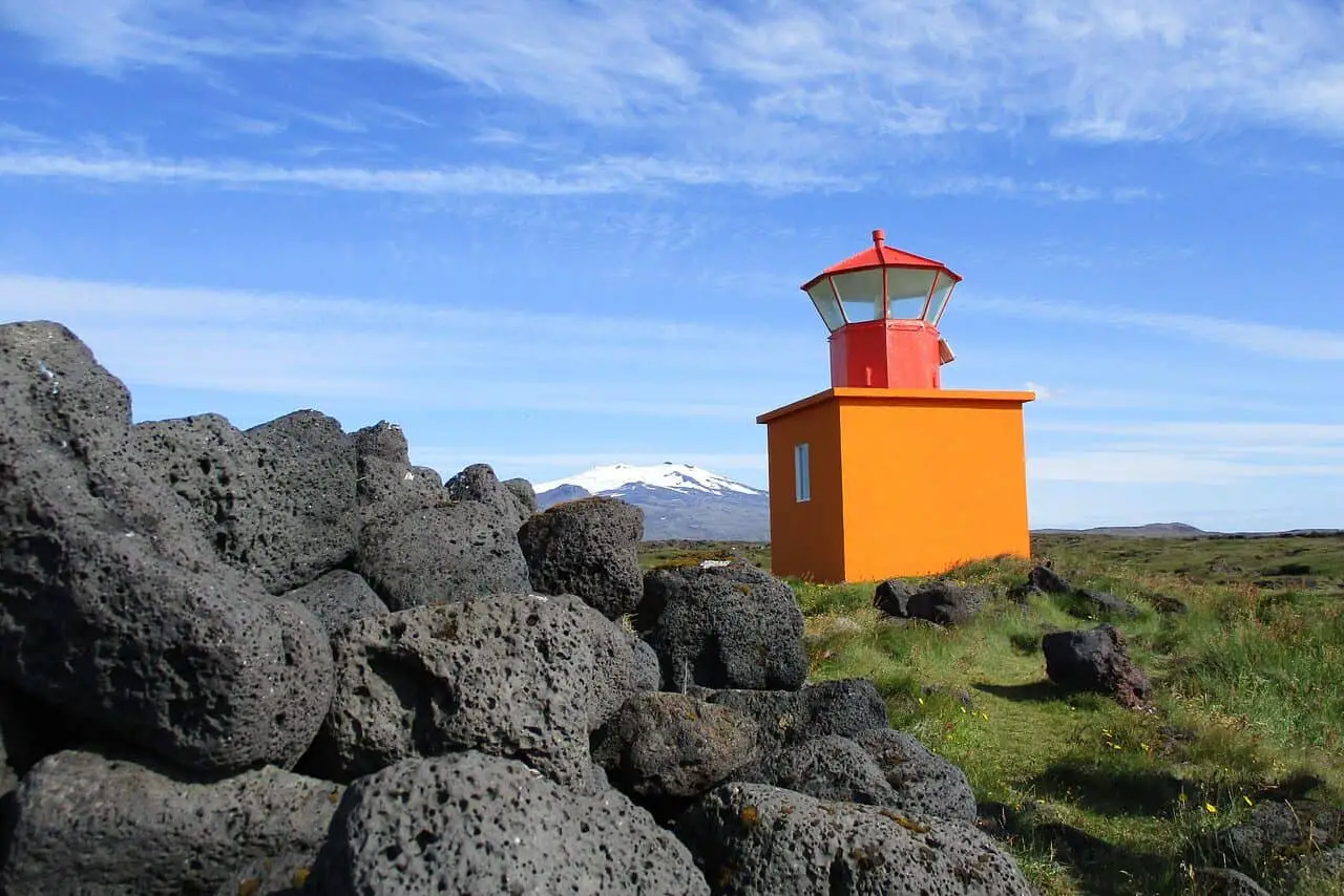 Orange Lighthouse, Iceland