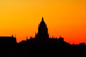 Segovia Cathedral Silhouette