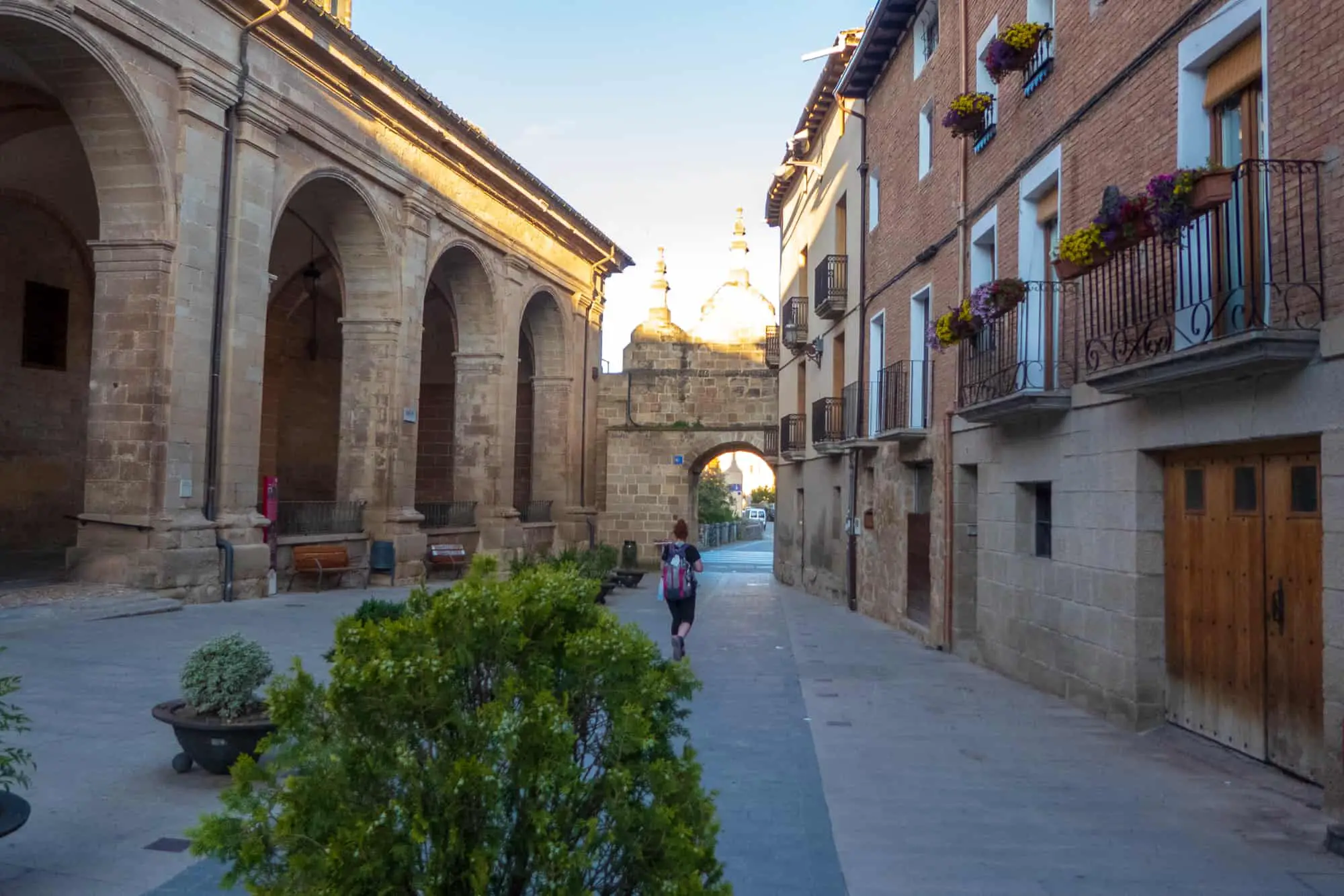 Walking through a Spanish city