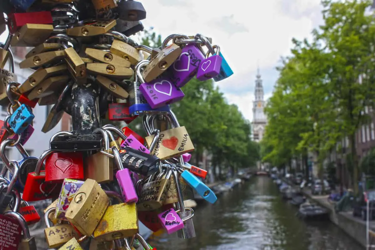 Amsterdam love locks