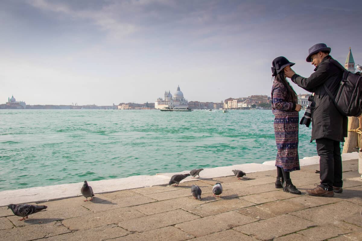 Couple in venice