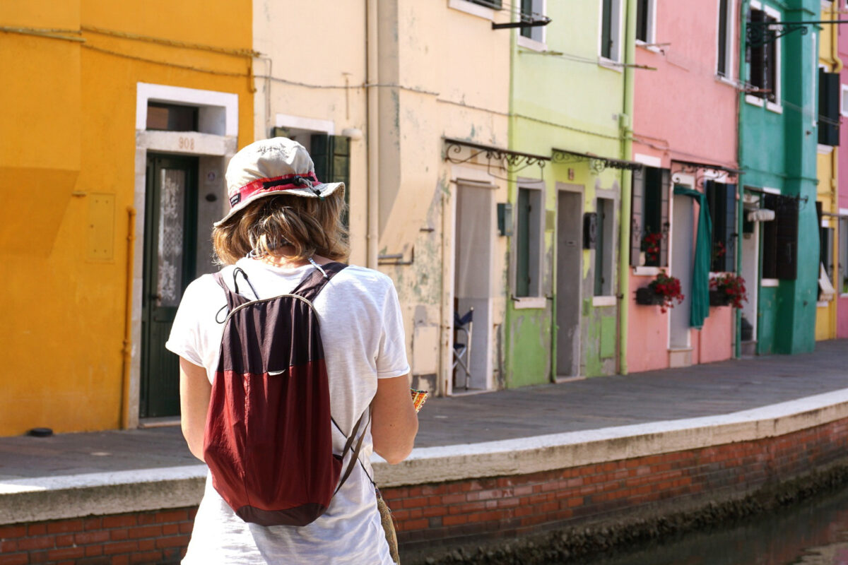 Backpacker exploring Italy-2