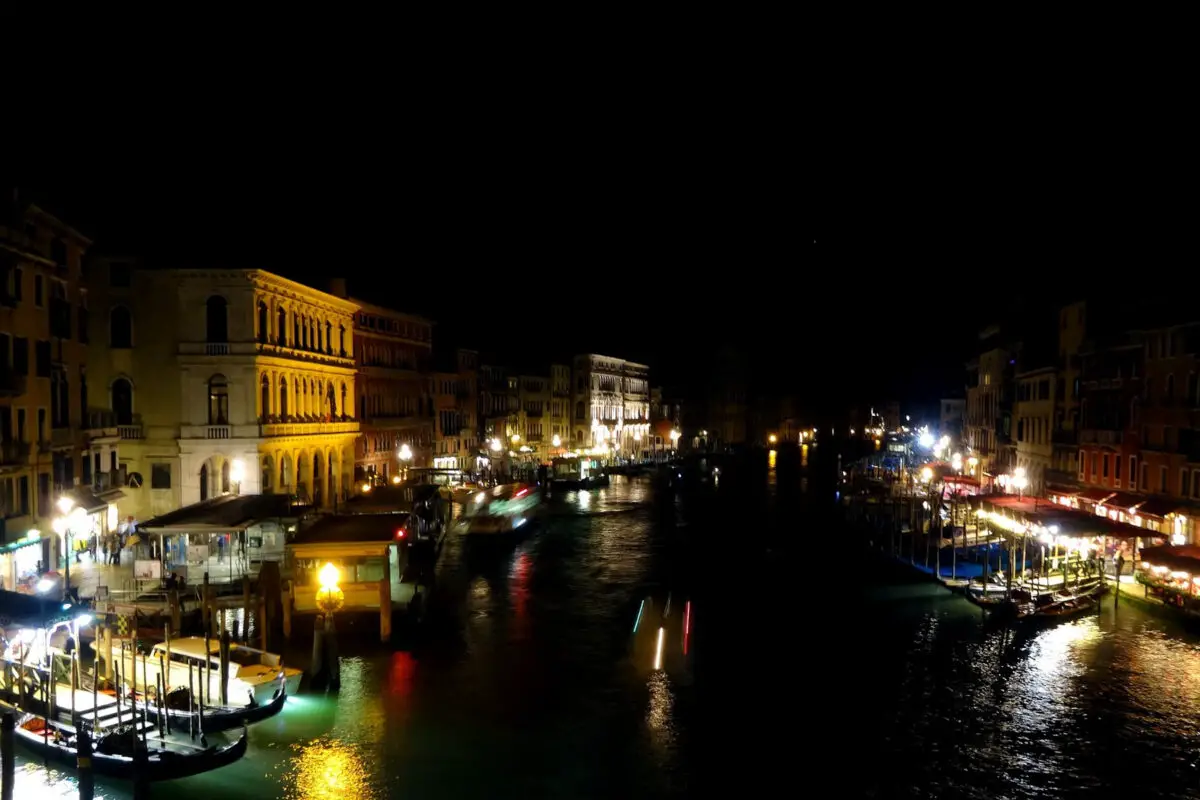 Catch view of Venice at Night
