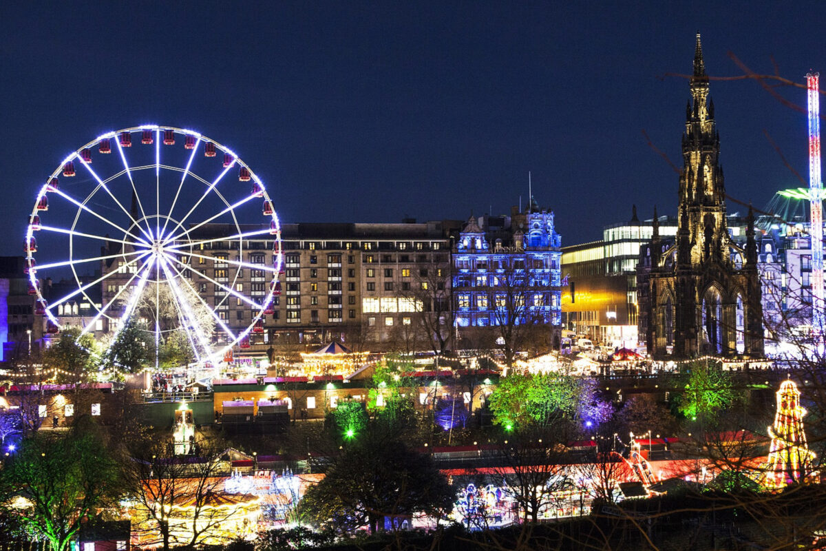 Scariest Giant wheel in Edinburgh Christmas market