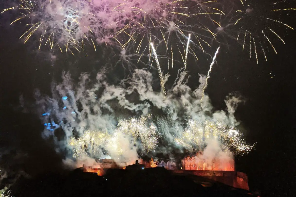 New year eve Fireworks, Edinburgh