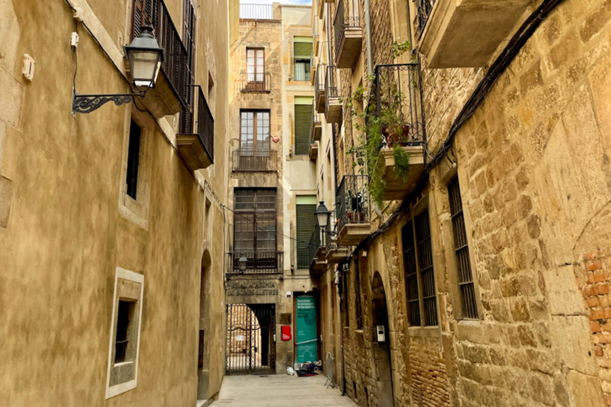 Street Corner view of Barcelona