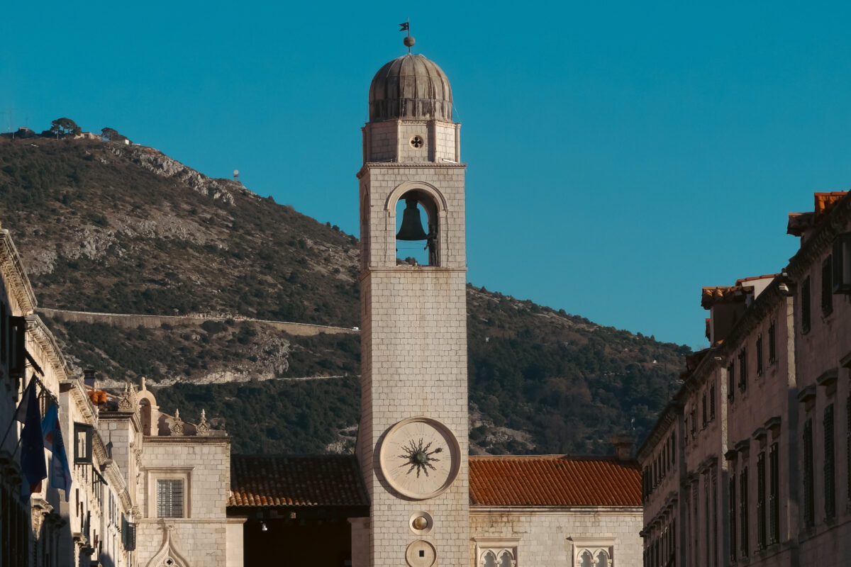 Bell tower in Dubrovnik Old Town