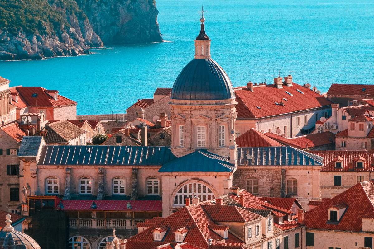 Aerial view of Dubrovnik Old Town