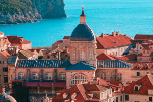 Aerial view of Dubrovnik Old Town