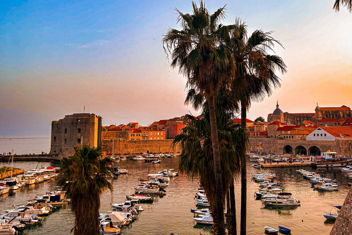 View over Dubrovnik harbour